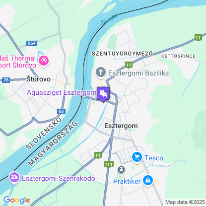 Grand Hotel Esztergom a térképen